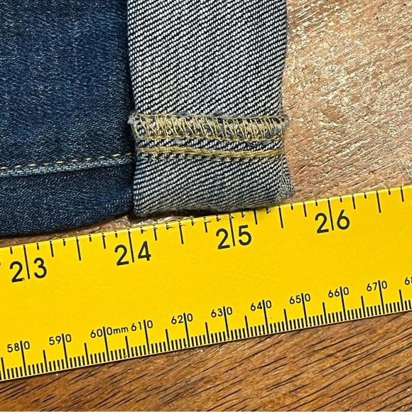 Pilcro and the Letterpress slim boyfriend blue denim jeans size 25 - Picture 10 of 13